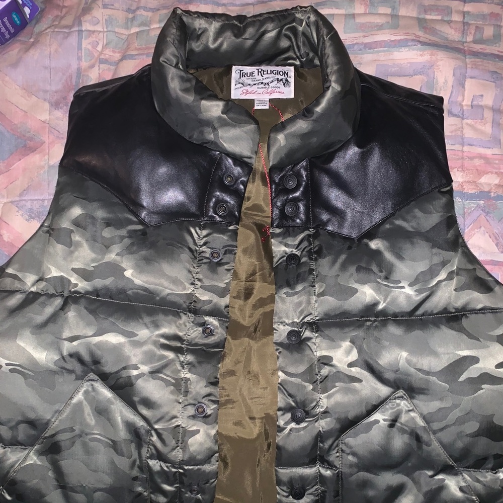 True Religion Camo vest